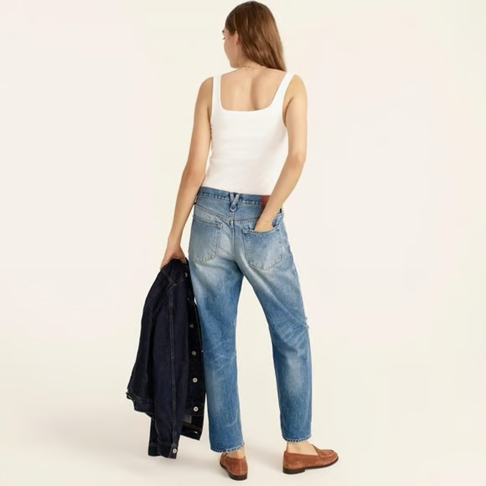 J CREW Slouchy Boyfriend Jean in Southern Sky Wash 26 - Picture 4 of 9